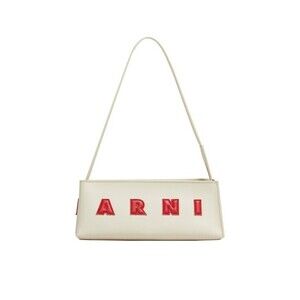 Marni Cream Museo Baguette Leather Shoulder Bag - NWT